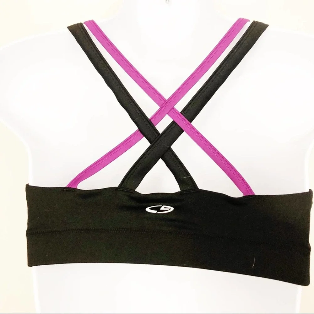 5/$25 Champion DuoDry Strappy Cross Back Sports Bra Women's Size Small - Picture 2 of 4